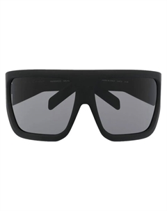 Солнцезащитные очки Davis в массивной оправе, черный Rick owens