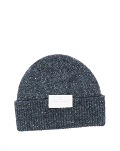 Шерстяная шапка бини, синий Brunello cucinelli
