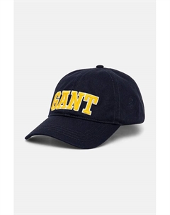 Хлопковая кепка с козырьком, темно-синий Gant