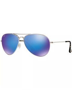 Поляризационные солнцезащитные очки Mavericks, 264, серебряный Maui jim