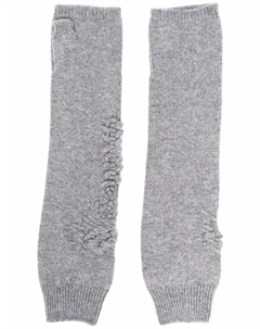 Кашемировые перчатки-митенки, серый Barrie