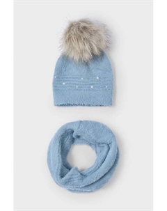 Детская шапка и шарф, синий Mayoral