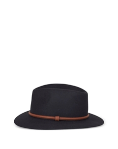 Фетровая шляпа с кожаной отделкой, серый Signes