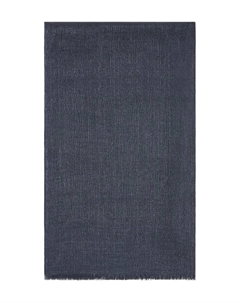 Шарф с бахромой, синий Brunello cucinelli