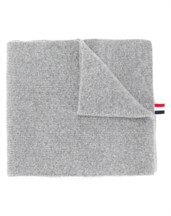 Шарф с полосками 4-Bar, серый Thom browne