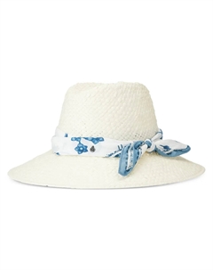 Шляпа-федора Kate с шарфом, нейтральный Maison michel