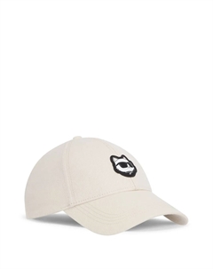 Кепка с нашивкой Ikon Choupette, белый Karl lagerfeld