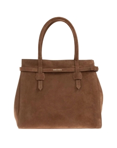 Средняя замшевая сумка-тоут, коричневый Dsquared2