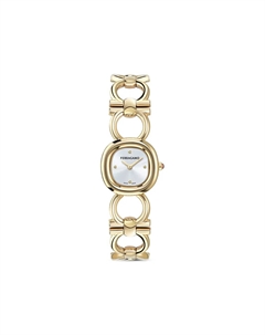 Наручные часы Double Gancini 25 мм, белый Ferragamo