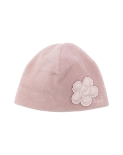 Шапка бини с цветочной аппликацией, розовый Il gufo