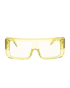 Очки в прямоугольной оправе, желтый Rick owens