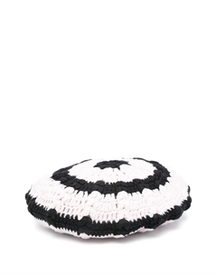 Фуражка в полоску, черный Ganni