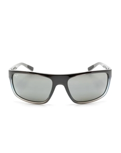 Солнцезащитные очки Byron Bay в прямоугольной оправе, серый Maui jim