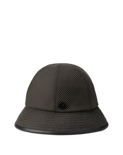 Шляпа-ведро в клетку, коричневый Maison michel