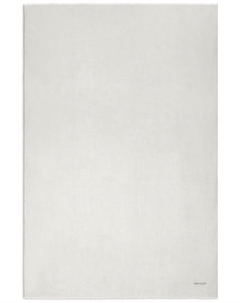 Кашемировая шаль с вышитым логотипом, белый Ferragamo