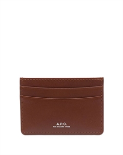 Картхолдер André с логотипом, коричневый A.p.c.