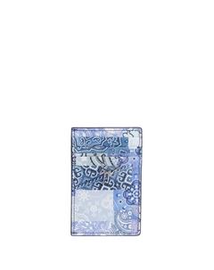 Картхолдер с принтом пейсли, синий Giuseppe zanotti