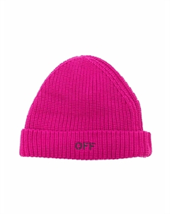 Шапка бини с логотипом, розовый Off-white kids