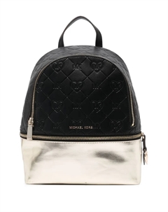 Стеганый рюкзак с эффектом металлик, черный Michael kors kids