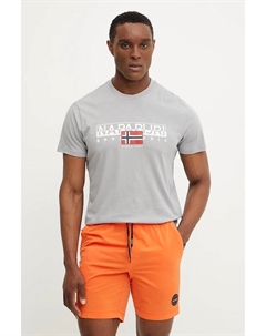 Хлопковая футболка S-Aylmer, серый Napapijri