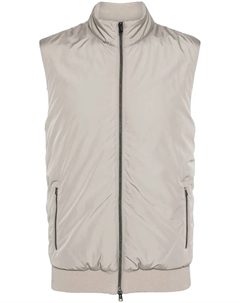 Дутый жилет со вставками, серый Herno