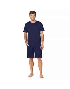 Мужской комплект пижамы: футболка и шорты, синий Cuddl duds