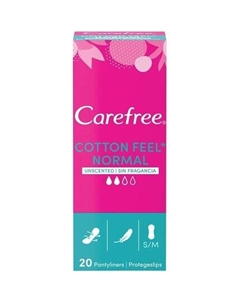 Дышащие ежедневные прокладки с экстрактом хлопка Carefree