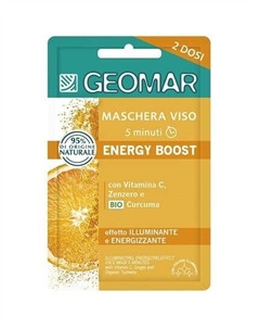 Маска для лица Energy Boost Vit.C с имбирем и куркумой Geomar