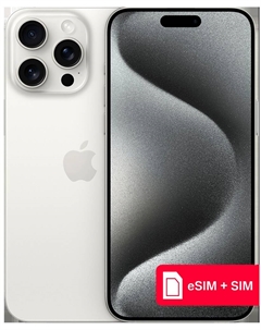 Смартфон Apple iPhone 15 Pro Max 1Tb eSIM + SIM Белый титан