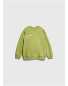 Свитшот с принтом для девочек, Зеленый Ostin