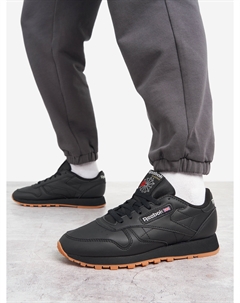 Кроссовки женские Classic Leather, Черный Reebok
