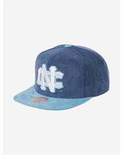 Бейсболка с прямым козырьком MITCHELL NESS HS10400-UNCNAVY University Of North Carolina NCAA (синий), Синий Mitchell and ness