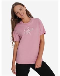 Футболка для девочек Script, Розовый Puma