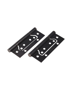 Петля-бабочка тундра, 125×75×2.0 мм, универсальная, без врезки, графит, 2 шт. Tundra