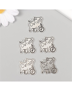 Металлический элемент, декоративная подвеска Арт узор