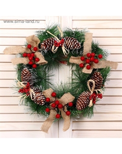 Венок новогодний d=30 см Зимнее волшебство