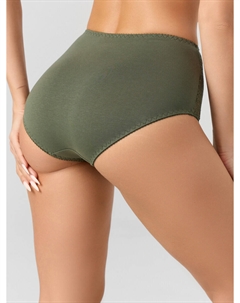 Трусы макси зеленые с кружевными вставками Mark formelle