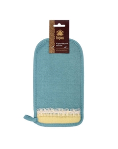 Мочалка «Королевская», рукавица с декором- тесьма Банные штучки