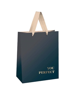 Пакет подарочный "Duotone. Graphite gradient ", отделка фольгой Meshu