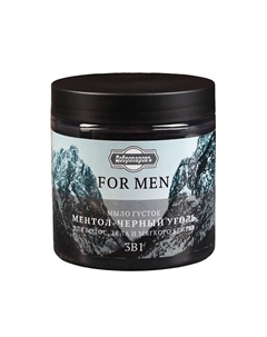 Мыло густое "FOR MEN" 3в1 Ментол-Черный Уголь 280 Добропаровъ