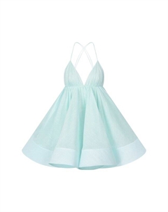 Платье изо льна и шелка Yvon