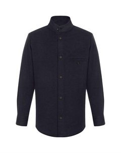 Рубашка из шерсти и кашемира Emporio armani