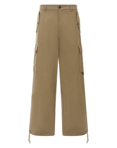 Хлопковые брюки-карго Moschino