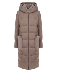 Пуховик с отделкой из норки Manzoni 24