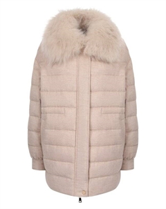 Пуховик из шерсти и кашемира Manzoni 24