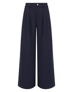 Брюки из шерсти и шелка Max & moi