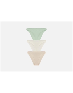 Набор трусов слипов Бежевый, молочный, зеленый S мл Mark formelle