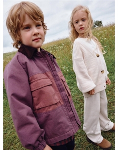 Куртка с вельветовым воротником детская Sela