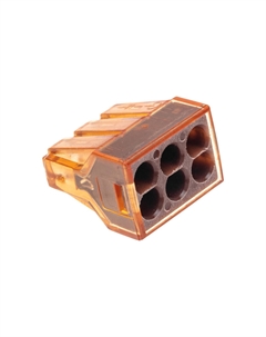 Клемма 07-5276-5 СМК 773-606 с пастой, 6-проводная 0,75-4 мм? (блистер 5 шт/уп) Rexant