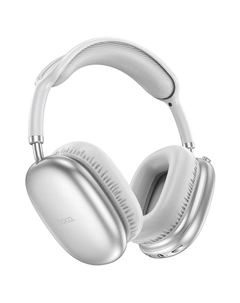 Наушники Hoco W35 Air Triumph 6942007616348 bluetooth 5.3, AUX, цвет: серебряный (1/40)